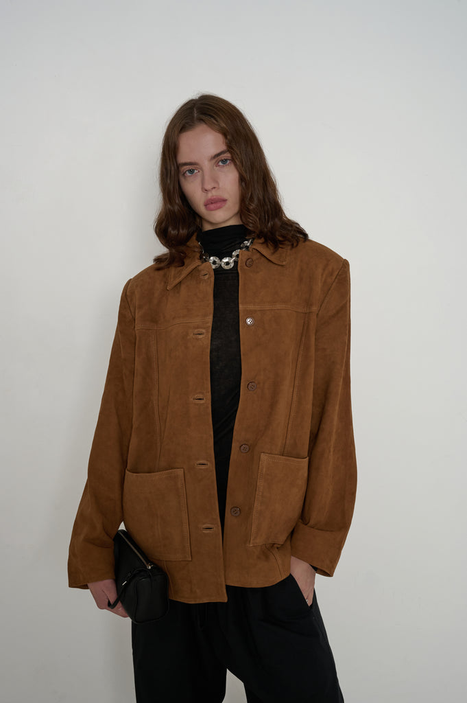Lincoln Suede Shirt Jacket Topanga Canyon | TOP | VEDA