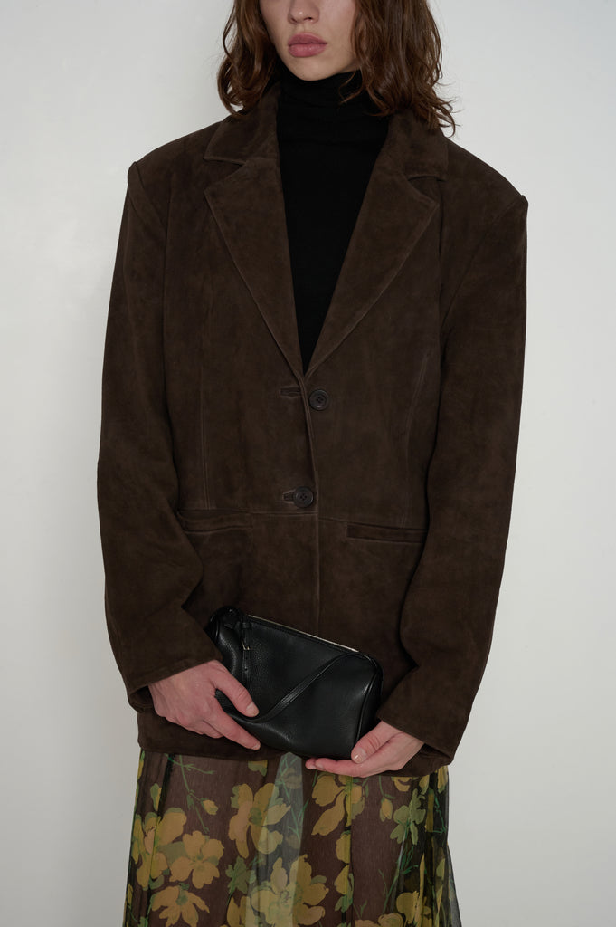 Leon Oversized Suede Blazer | JACKET | VEDA
